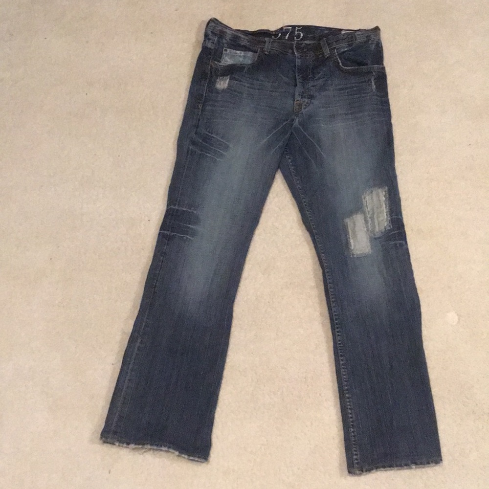 Levi's 575 distressed/destroyed denim